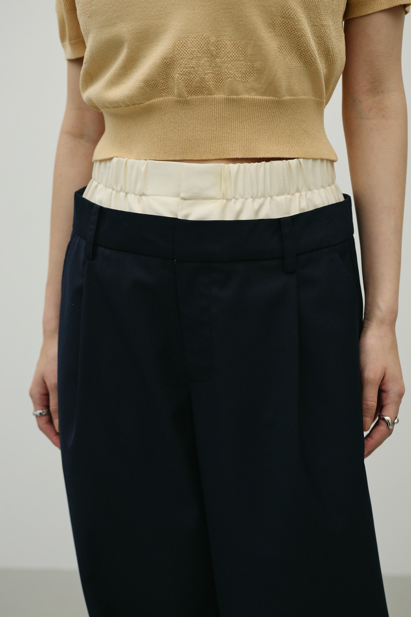 レイヤードローウエストパンツ 詳細画像 NVY 6