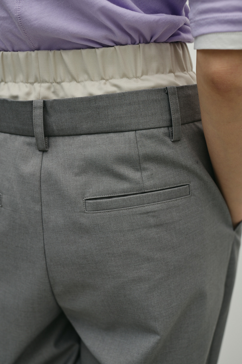 レイヤードローウエストパンツ 詳細画像 GRY 10