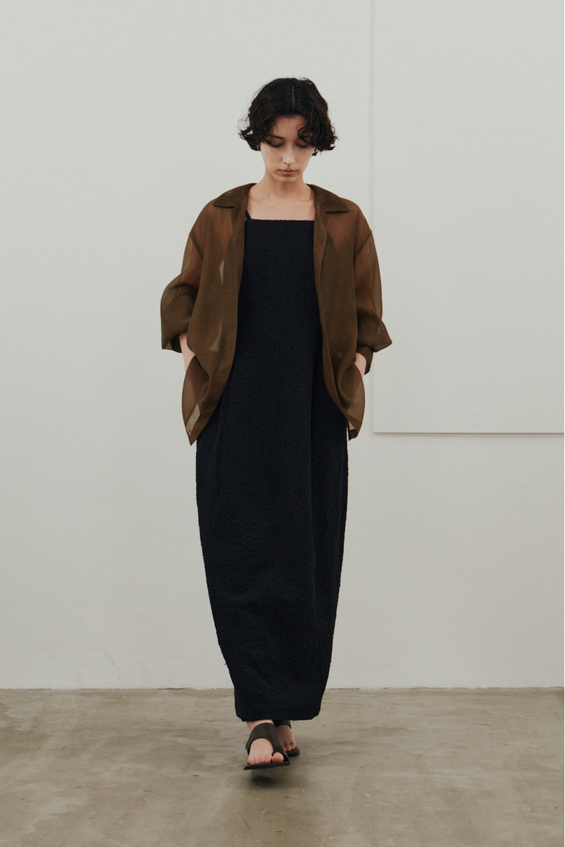 バックオープンナローキャミドレス 詳細画像 BLK 2