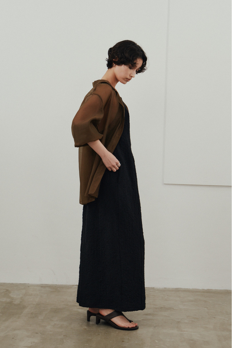 バックオープンナローキャミドレス 詳細画像 BLK 4