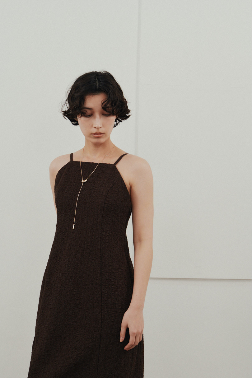 バックオープンナローキャミドレス 詳細画像 BRN 6