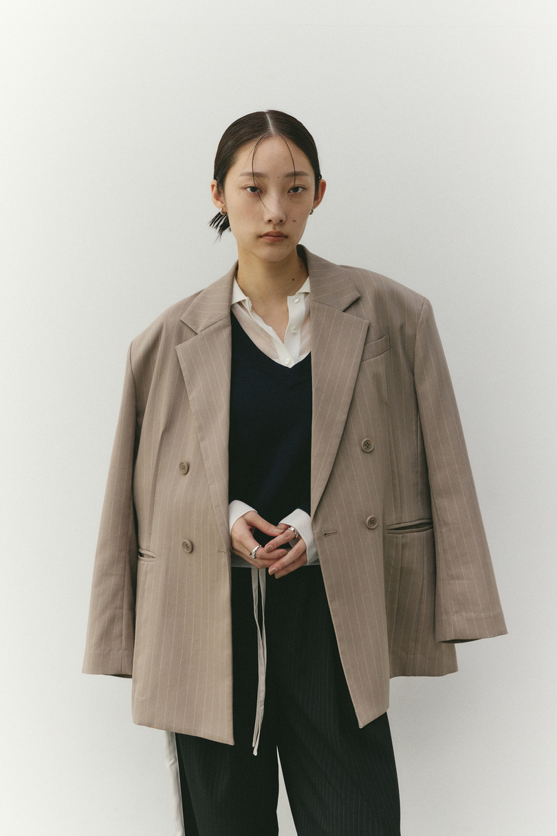 レイヤードポロニットトップ 詳細画像 NVY 4