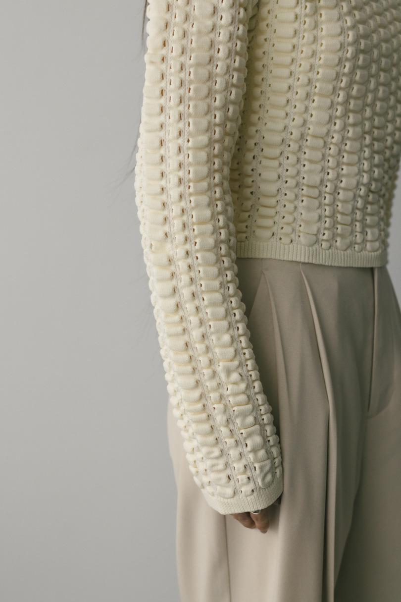 フラッフィーニットトップ 詳細画像 WHT 6