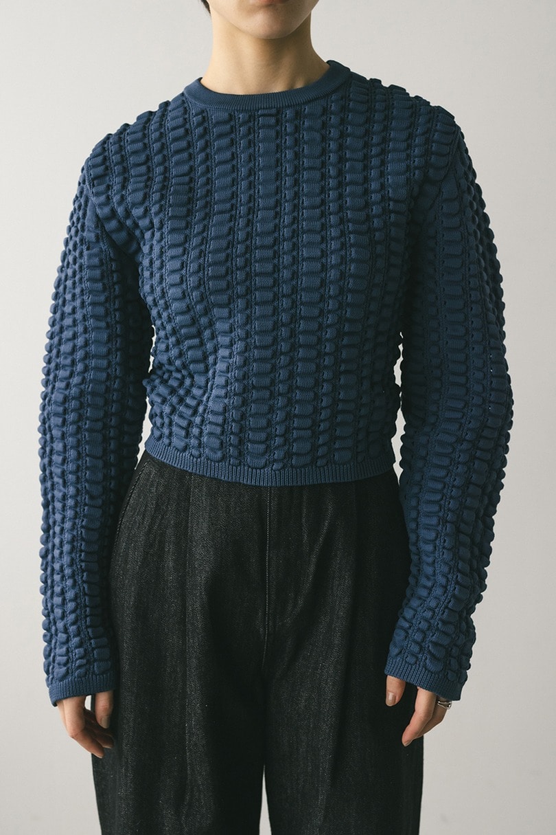 フラッフィーニットトップ 詳細画像 BLU 3