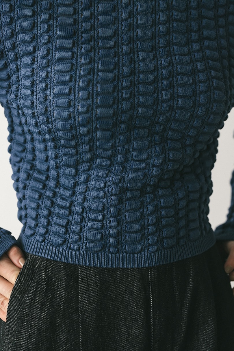 フラッフィーニットトップ 詳細画像 BLU 5