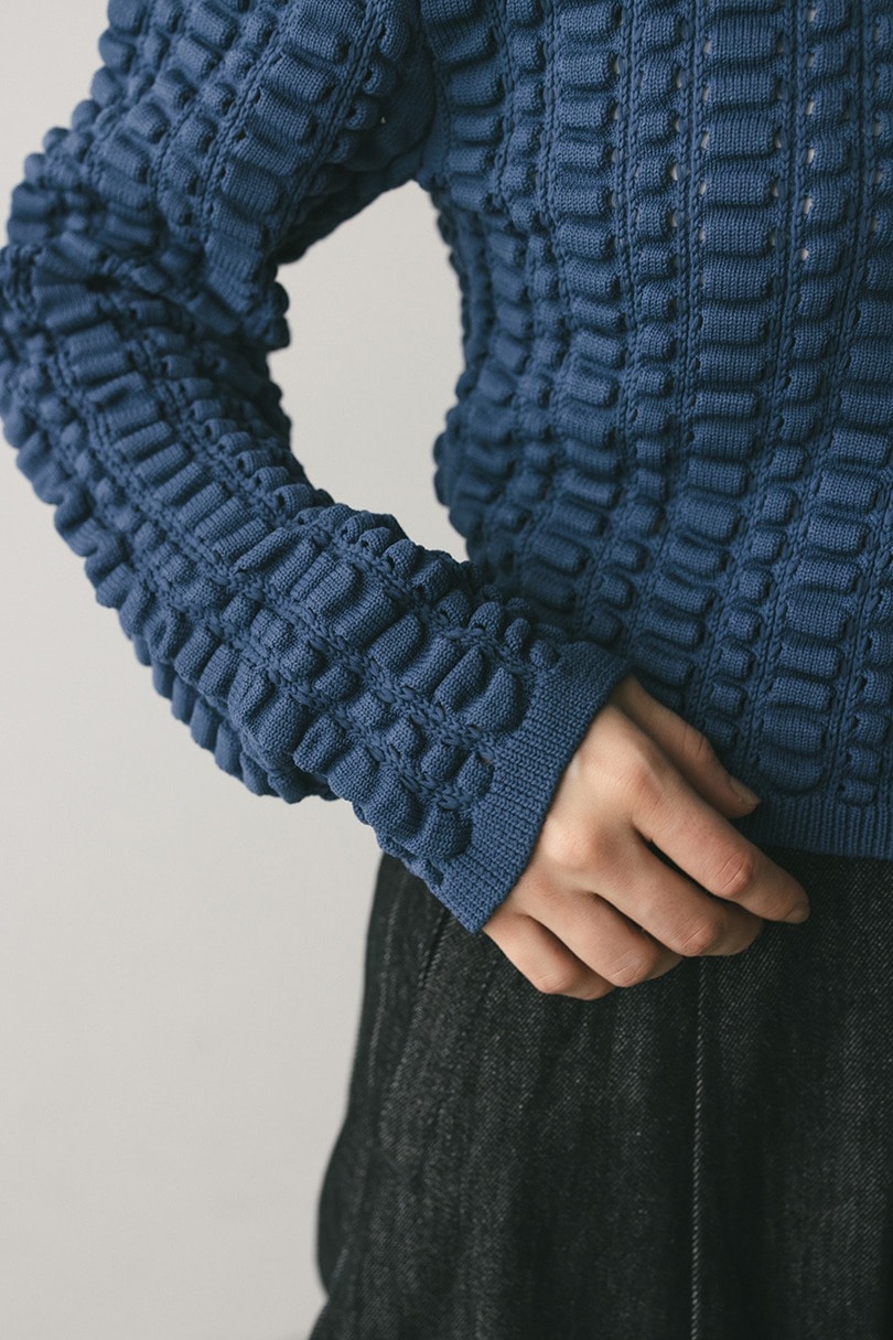 フラッフィーニットトップ 詳細画像 BLU 6