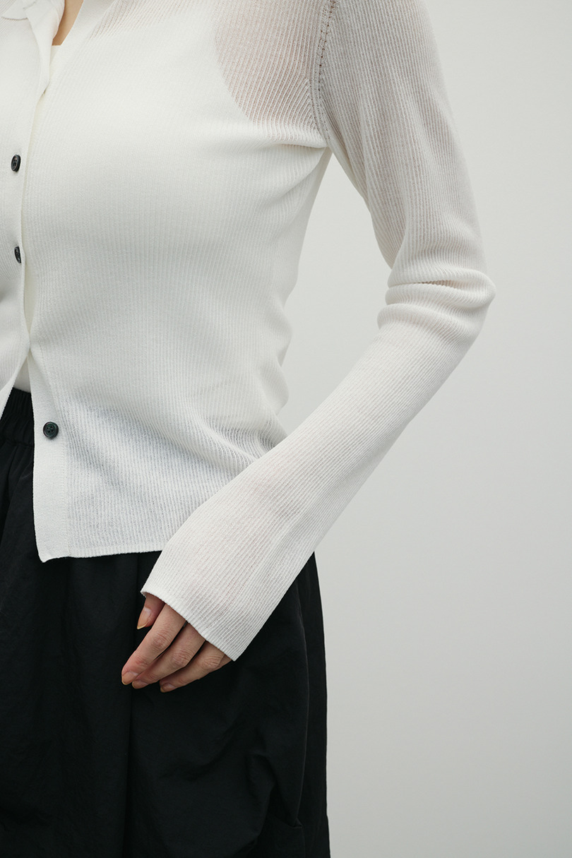 スキッパーニットトップ 詳細画像 WHT 8