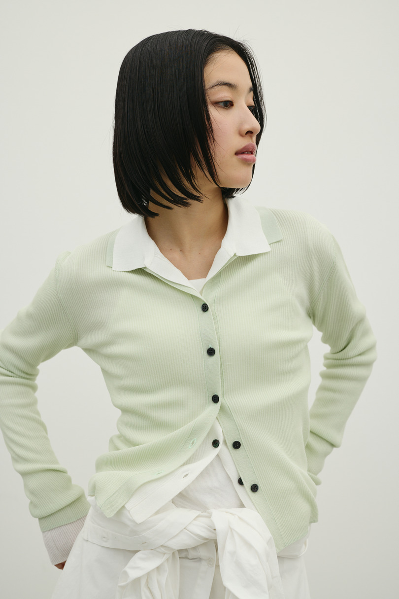 スキッパーニットトップ 詳細画像 MINT 4