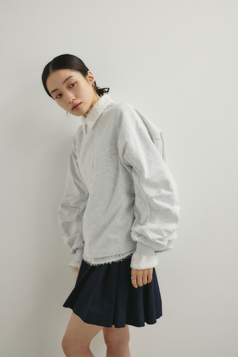 タックスリーブスウェットトップ