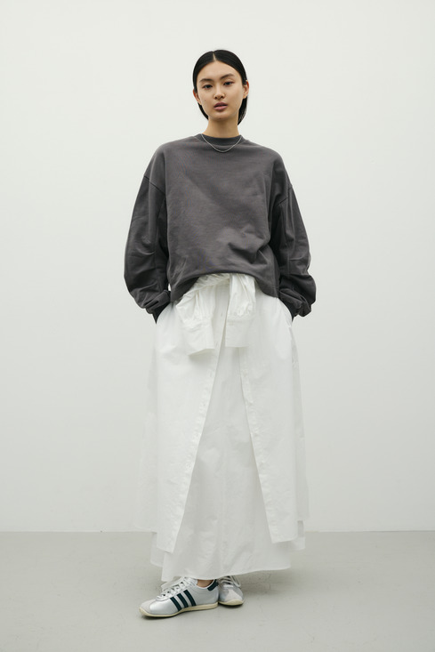 タックスリーブスウェットトップ