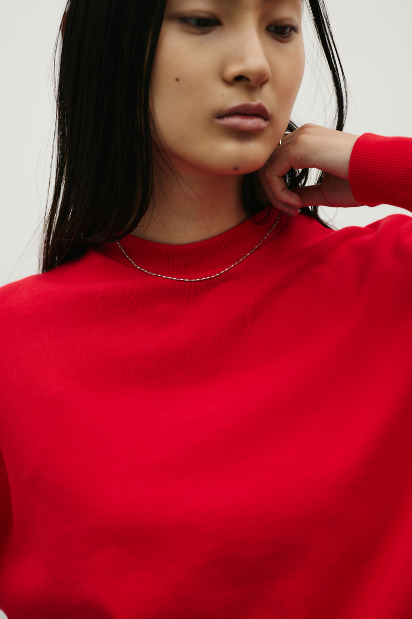 タックスリーブスウェットトップ 詳細画像 RED 7