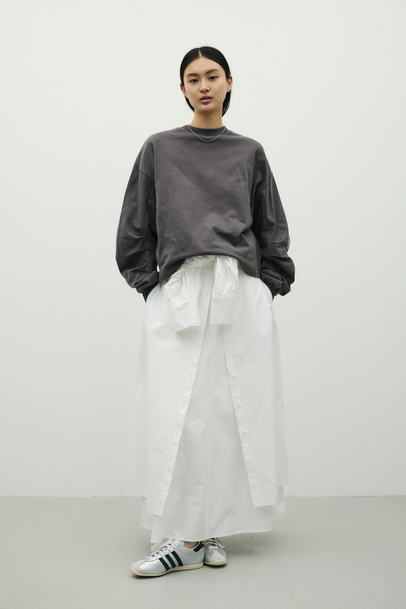 タックスリーブスウェットトップ