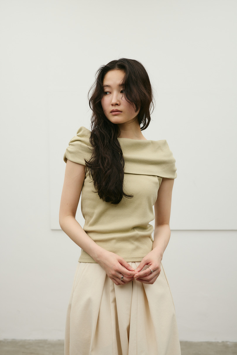 ギャザーオフショルトップ 詳細画像 L/GRN 10