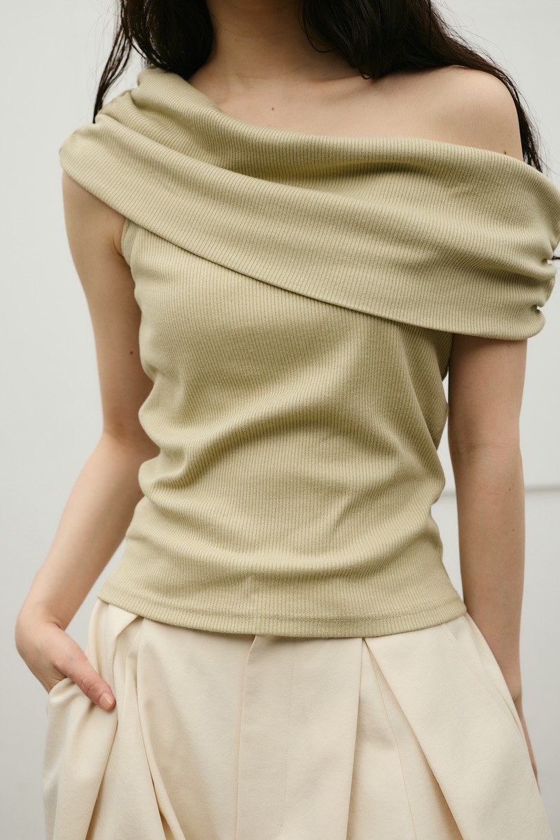 ギャザーオフショルトップ 詳細画像 L/GRN 6