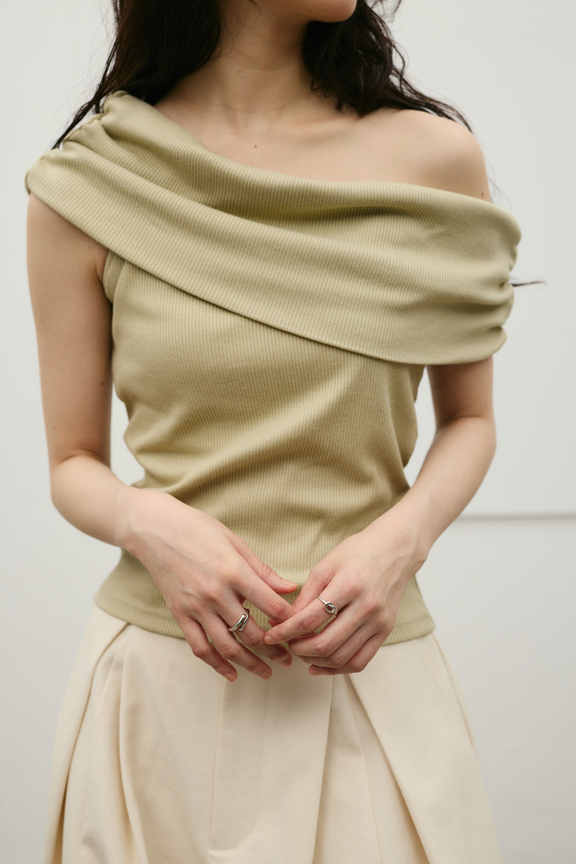 ギャザーオフショルトップ 詳細画像 L/GRN 7