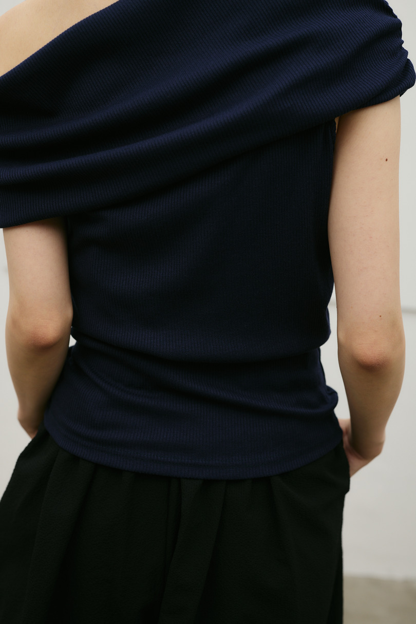 ギャザーオフショルトップ 詳細画像 NVY 10