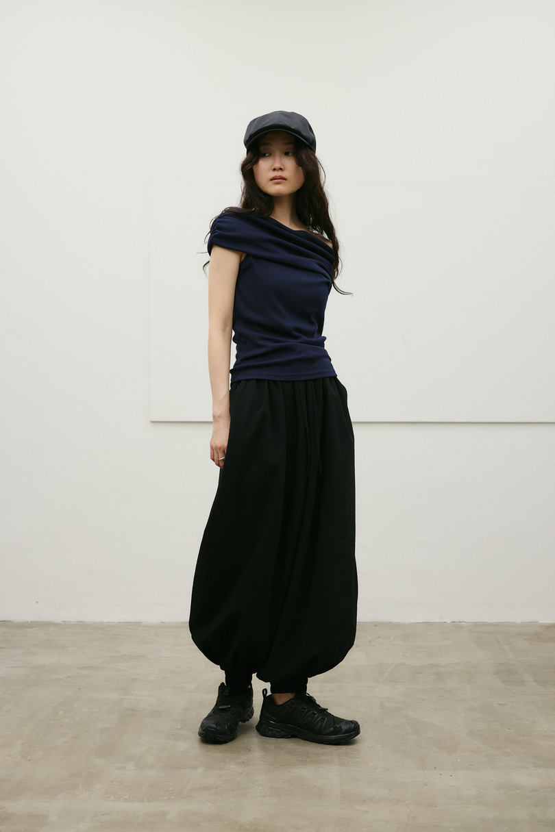 ギャザーオフショルトップ 詳細画像 NVY 2