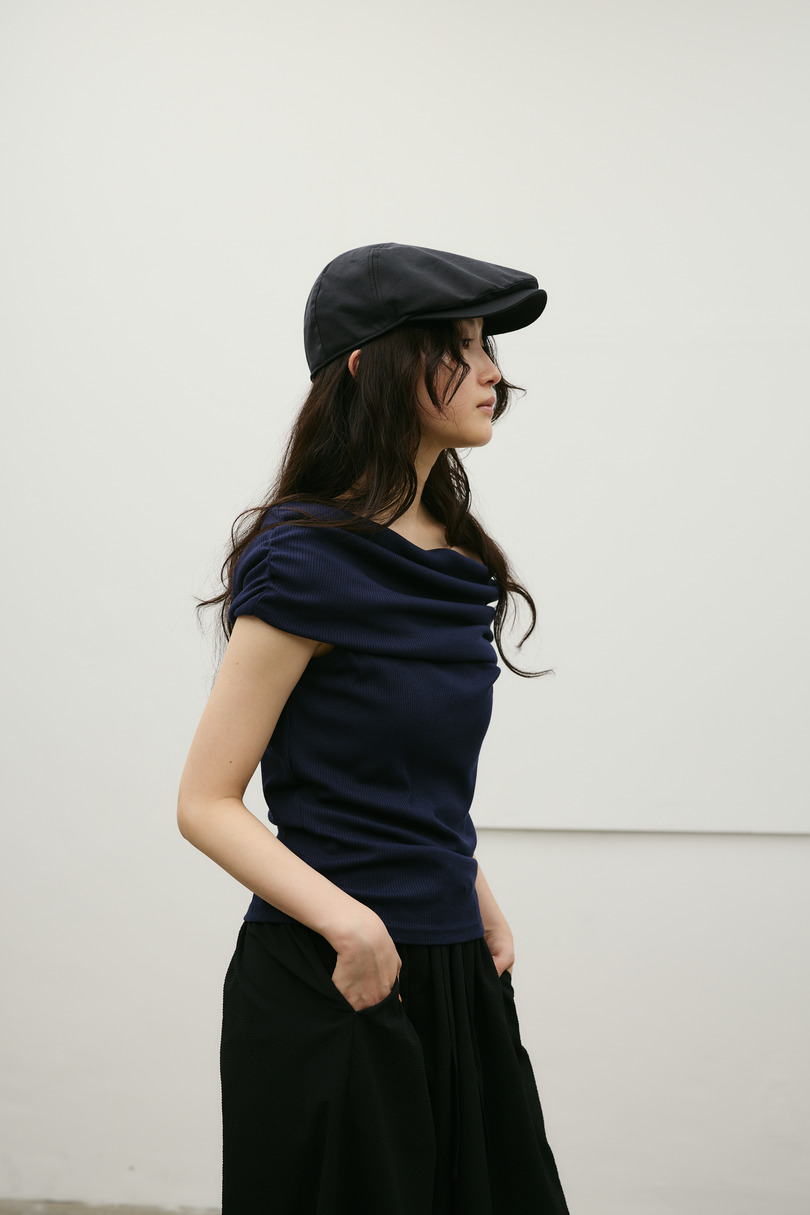 ギャザーオフショルトップ 詳細画像 NVY 5