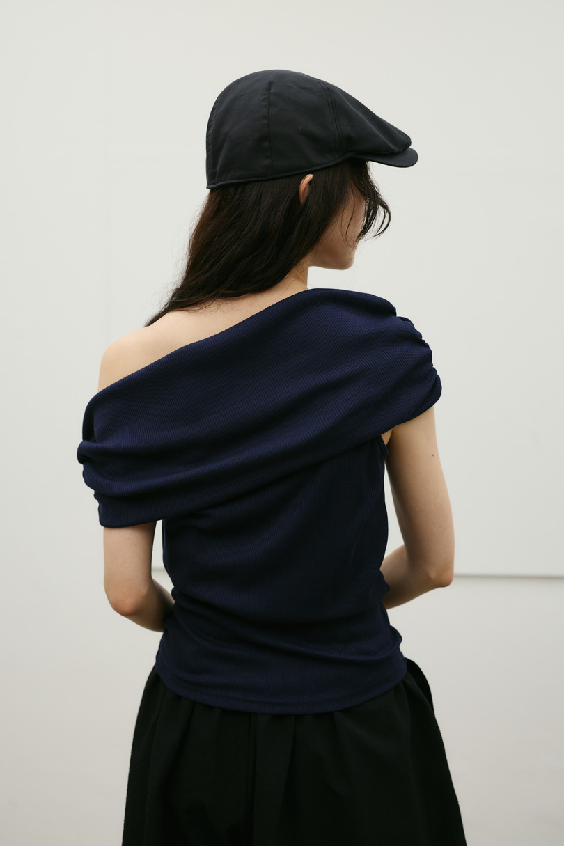 ギャザーオフショルトップ 詳細画像 NVY 7