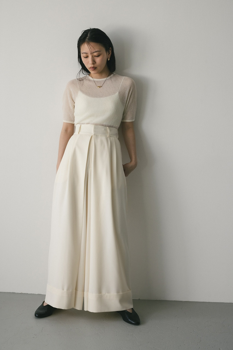 ディープタックワイドパンツ 詳細画像 IVOY 3