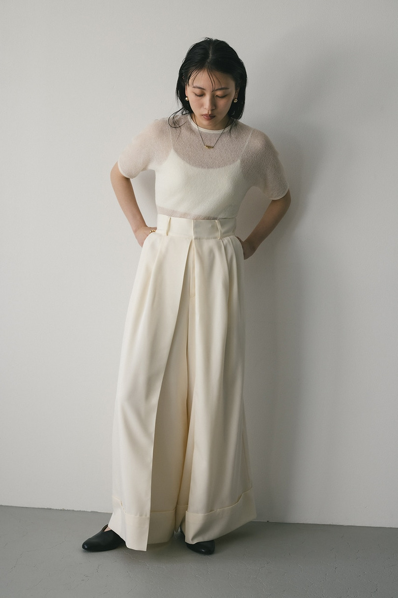 ディープタックワイドパンツ 詳細画像 IVOY 4