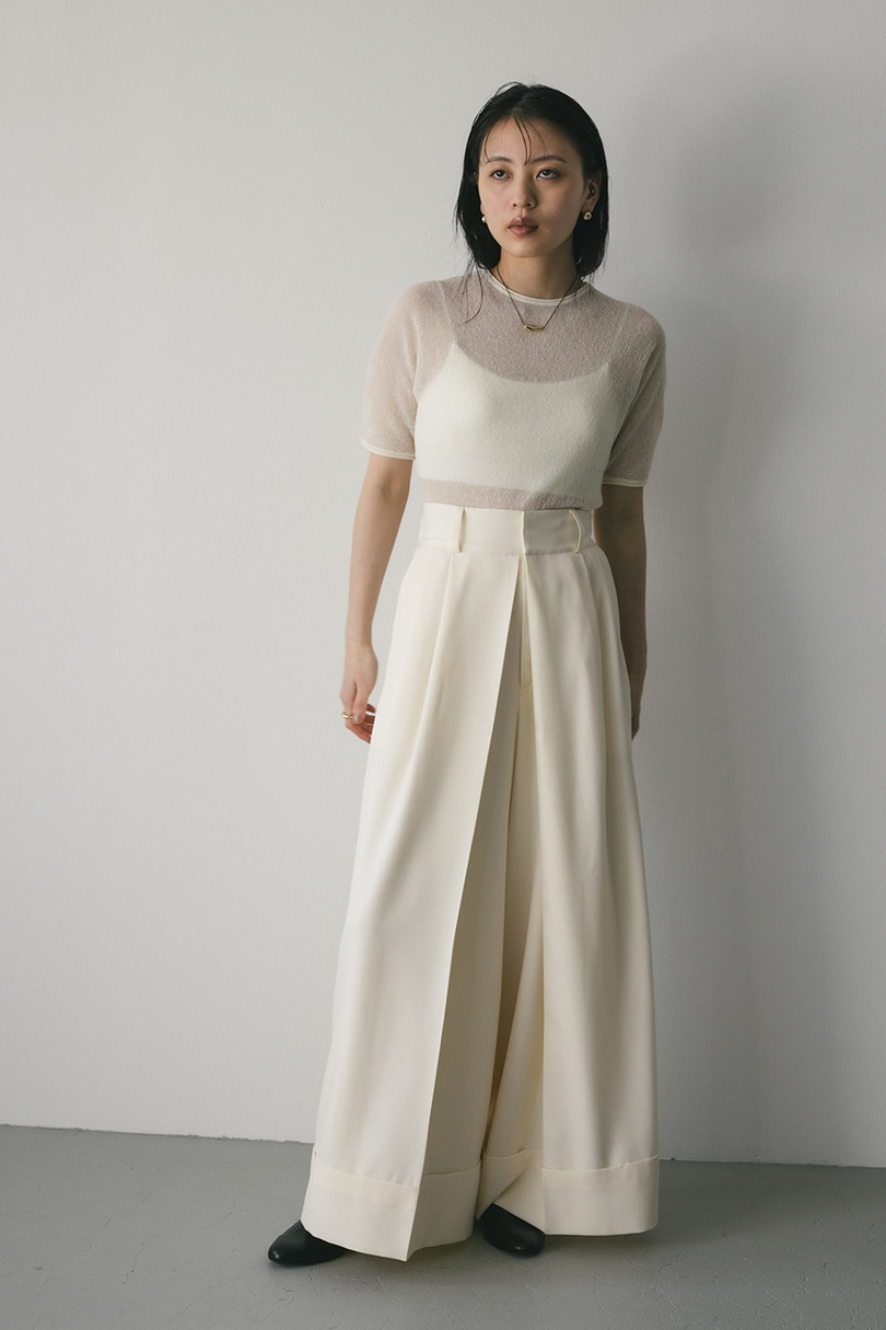 ディープタックワイドパンツ 詳細画像 IVOY 5