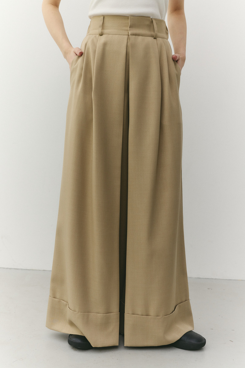 ディープタックワイドパンツ 詳細画像 BEG 5