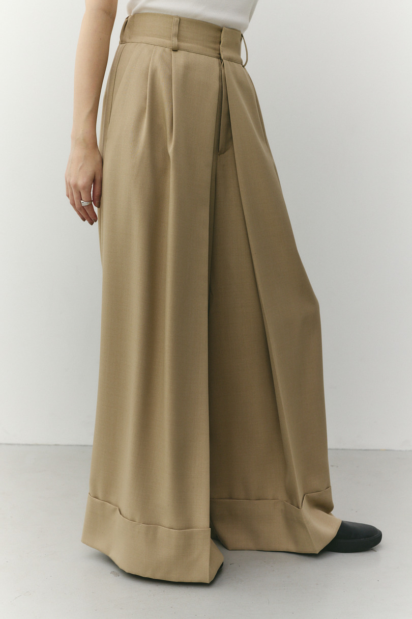 ディープタックワイドパンツ 詳細画像 BEG 6