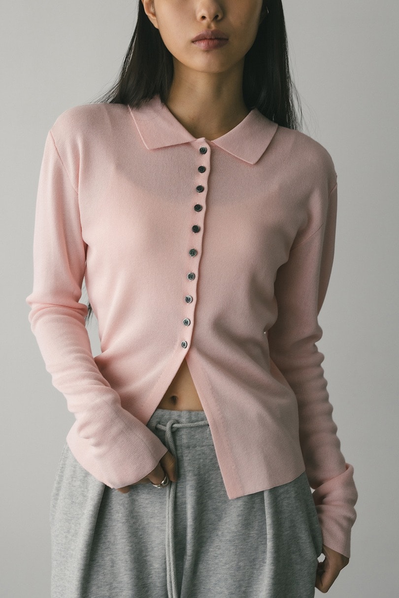 2WAYカラーニットポロ 詳細画像 PNK 4