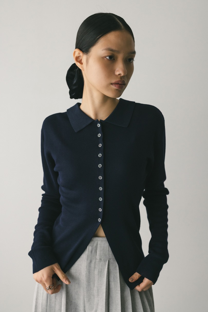 2WAYカラーニットポロ