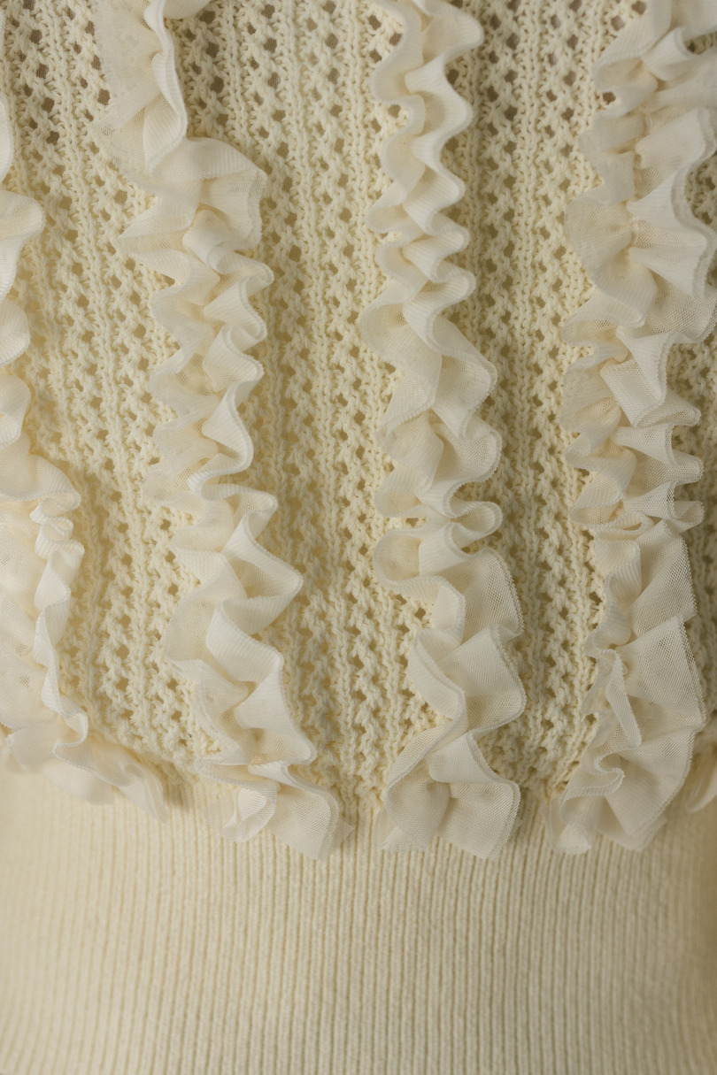 チュールフリルニットカーデ 詳細画像 IVOY 12