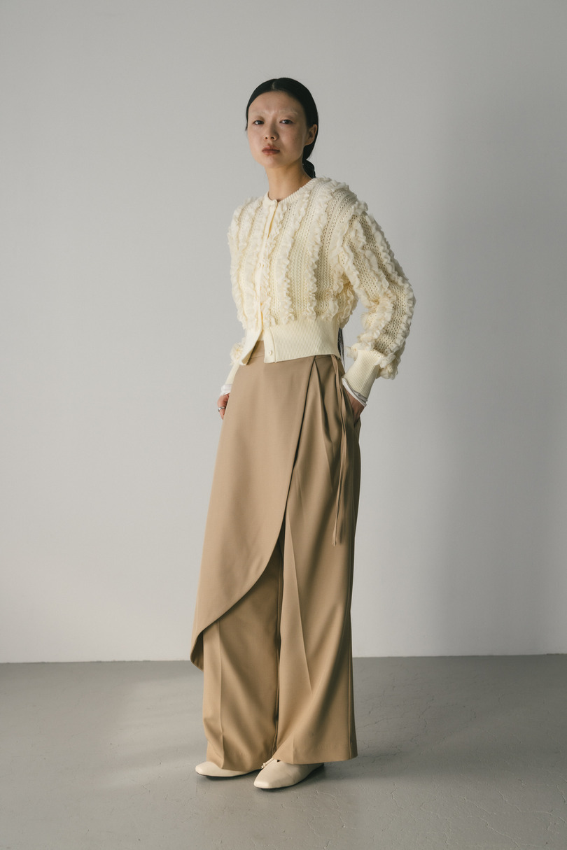 チュールフリルニットカーデ 詳細画像 IVOY 3