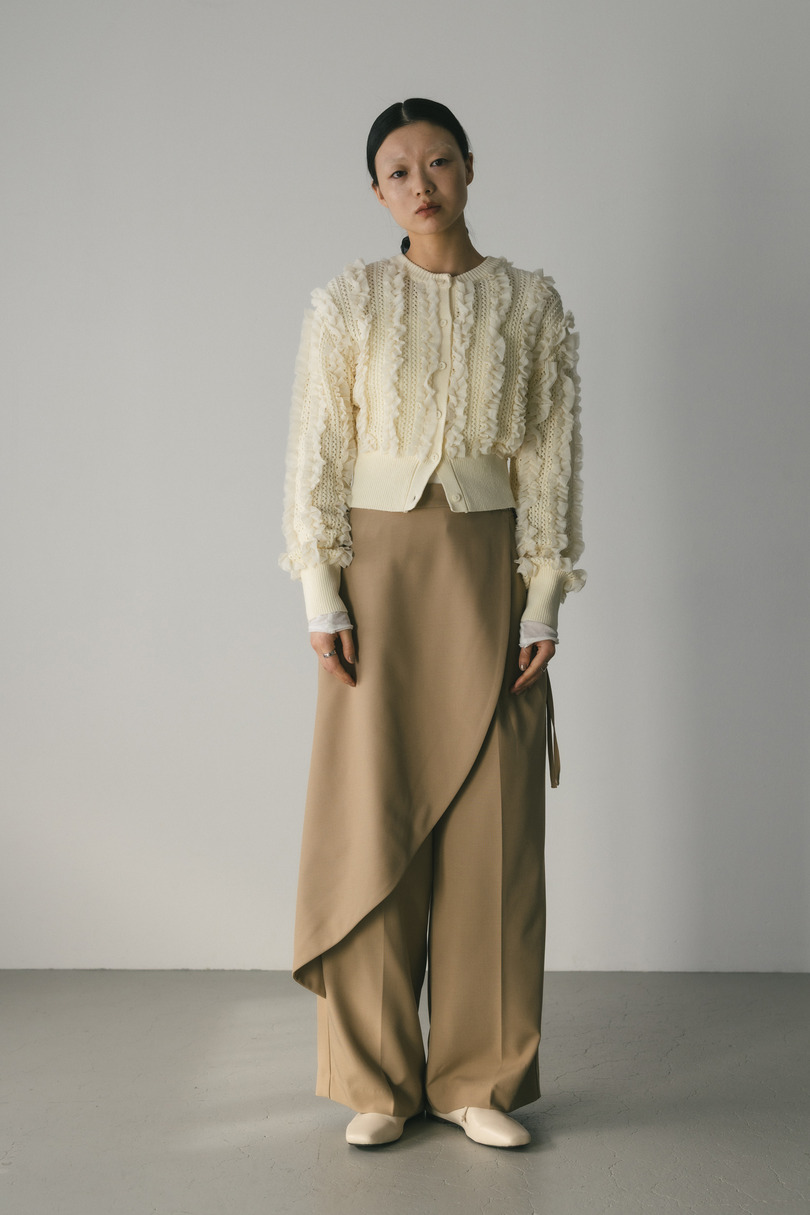 チュールフリルニットカーデ 詳細画像 IVOY 4