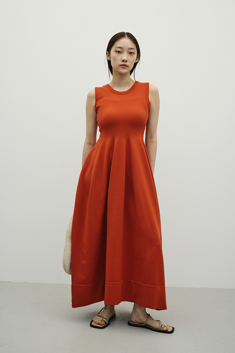 2ピースハーフスリーブポロニットワンピース 詳細画像 ORG 7