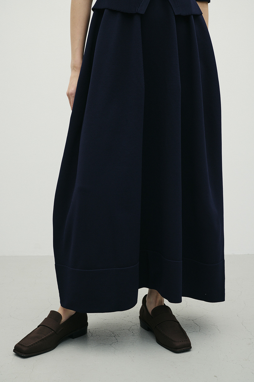 2ピースハーフスリーブポロニットワンピース 詳細画像 NVY 13