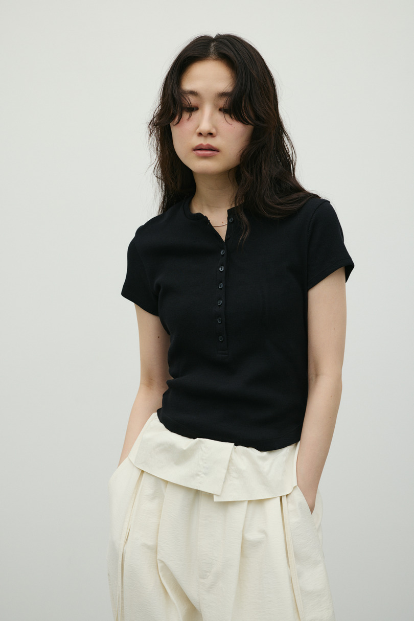 ヘンリーネックT 詳細画像 BLK 4