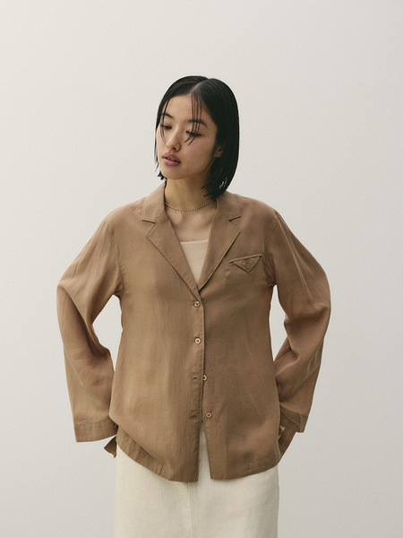 テーラーカラーオープンシャツ