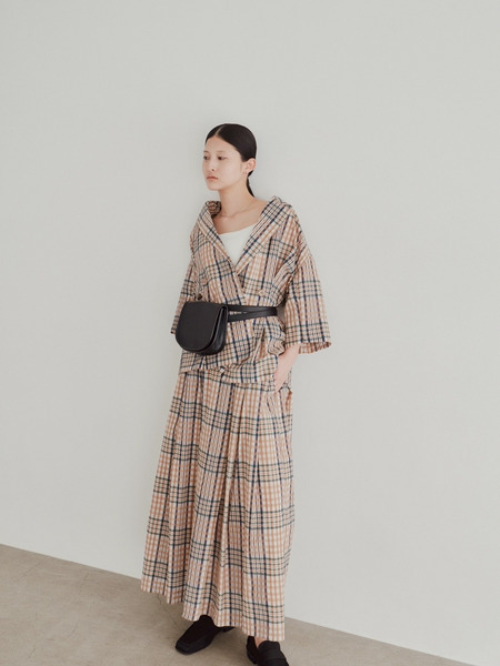 シアーチェックジャケット