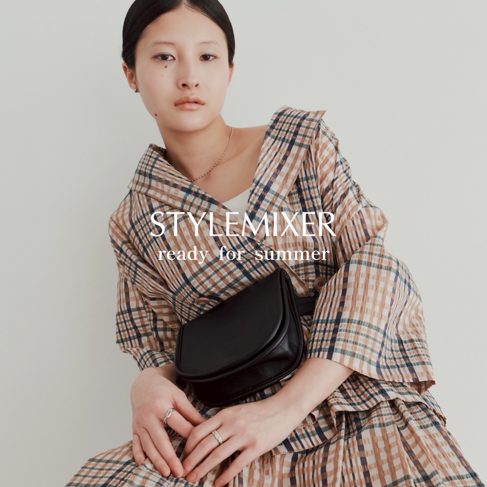 STYLE  MIXER  タンブリンバッグ　ブラウン STYLEMIXER（スタイルミキサー）の「タンブリンバッグ（ショルダー