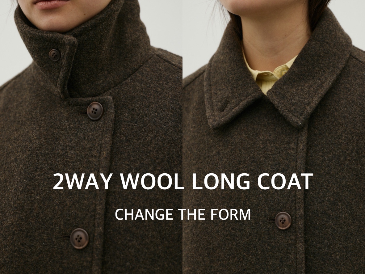 2WAY WOOL LONG COAT
